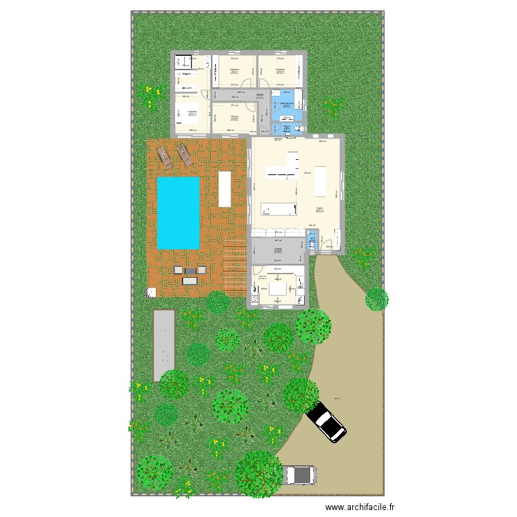 Corneilla L. Plan de 11 pièces et 156 m2
