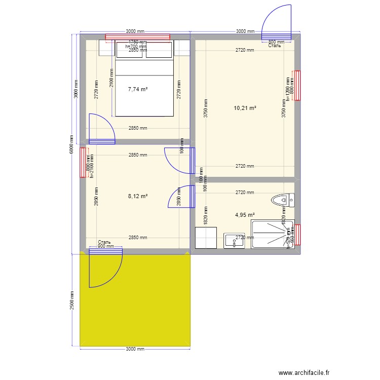 Ростов на дону 36. Plan de 0 pièce et 0 m2