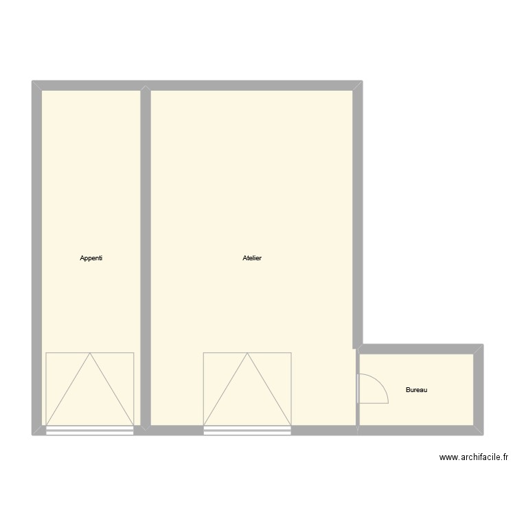 sarl abl. Plan de 3 pièces et 82 m2