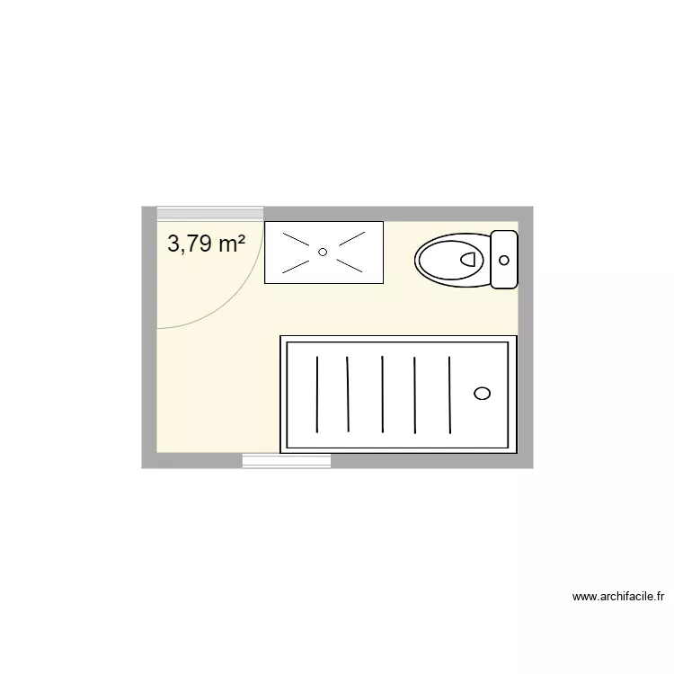 EISLEBEN. Plan de 1  et 4 m²
