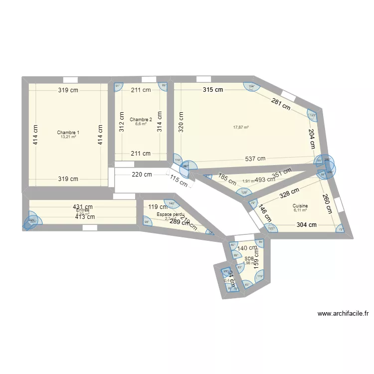 Michel Bizot vALP. Plan de 