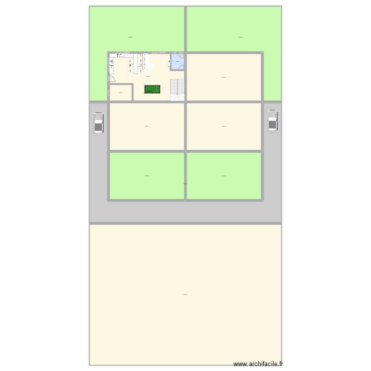 bouk soso. Plan de 12 pièces et 1909 m2