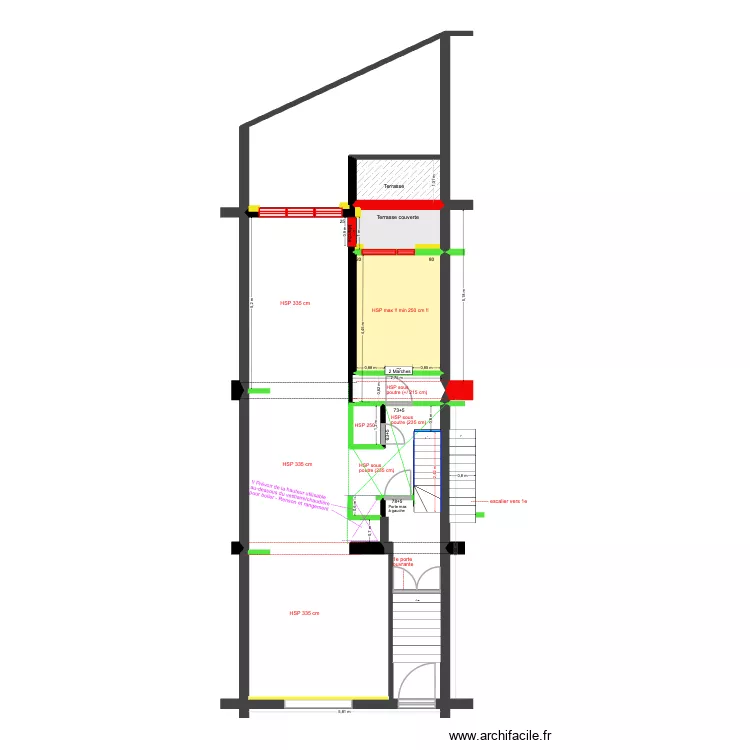 BAUCQ 77 Bel étage HSP. Plan de 5 et 21 m² BAUCQ 77 Bel étage HSP. Plan de 5 et 21 m²