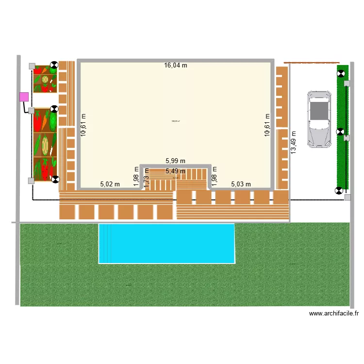 JARDIN COLETTE. Plan de 