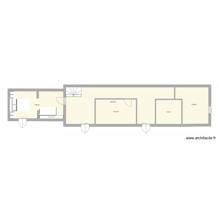 Grande chambre. Plan de 