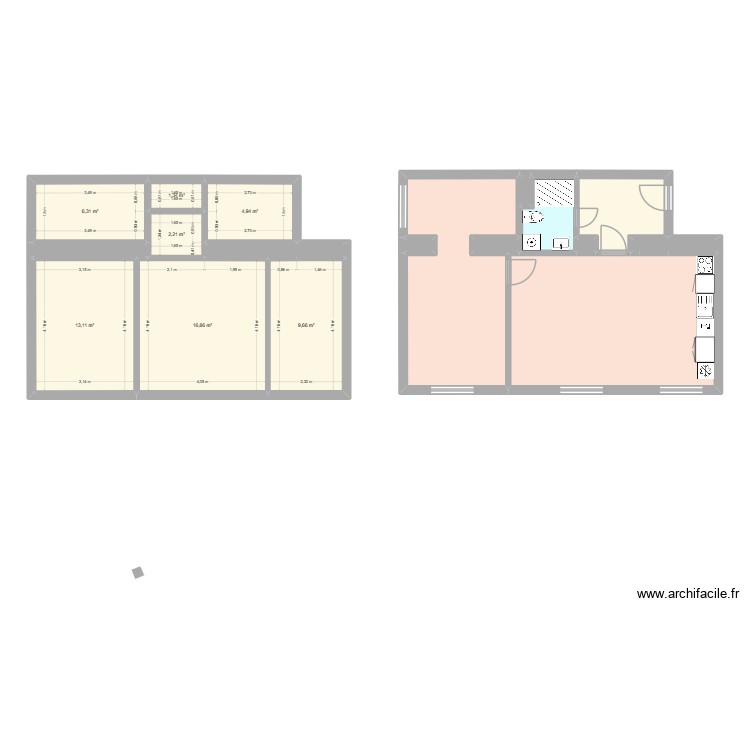 Komenského 607 byt 7. Plan de 0 pièce et 0 m2