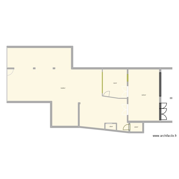 Laet. Plan de 5 pièces et 185 m2