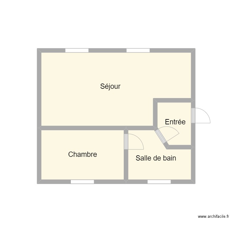 PLAN 2403 LAURENT. Plan de 4 pièces et 12 m2