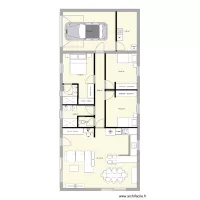 PLAN MAISON 100M2 2 CHAMBRE + SUITE PARENTAL
