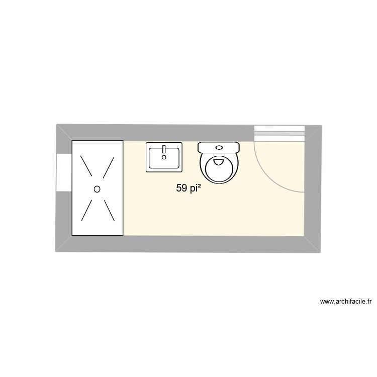 Salle de bain en bas. Plan de 0 pièce et 0 m2