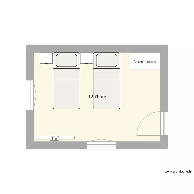 Hohwald chambre bureau 1er. Plan de 1 Pièce et 13 m² Hohwald chambre bureau 1er. Plan de 1 Pièce et 13 m²