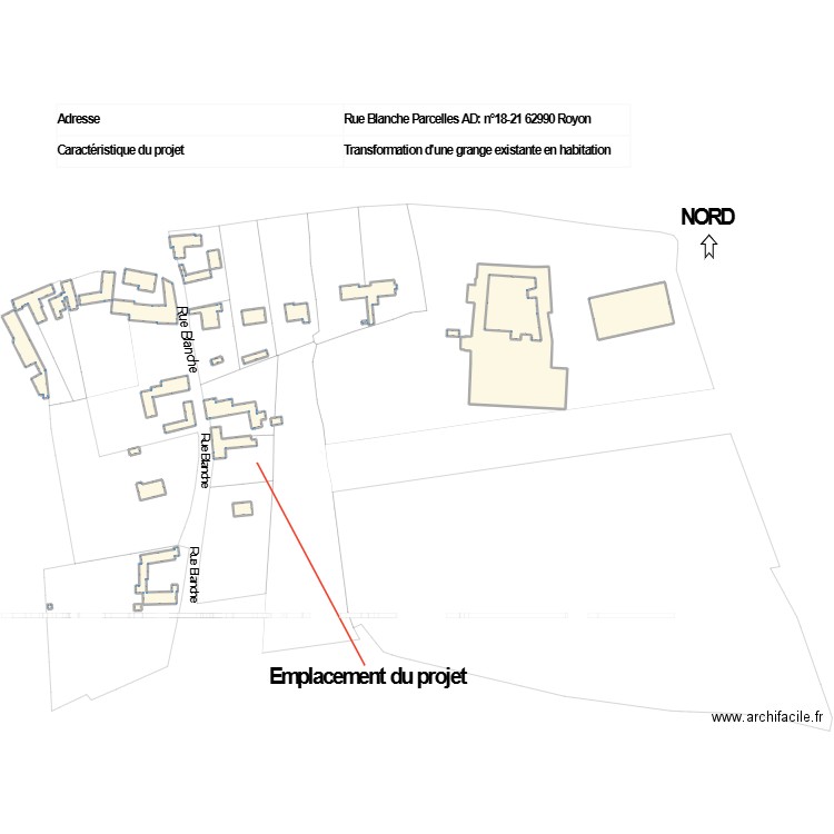 plan de situation. Plan de 30 pièces et 5233 m2