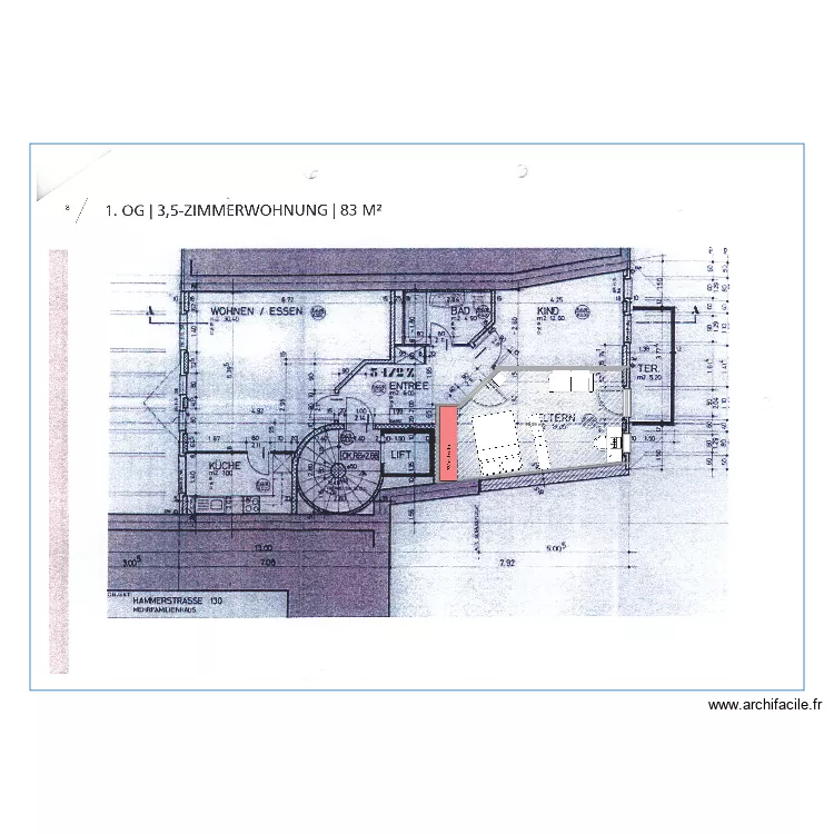 hstrasse 130 Vicky . Plan de 