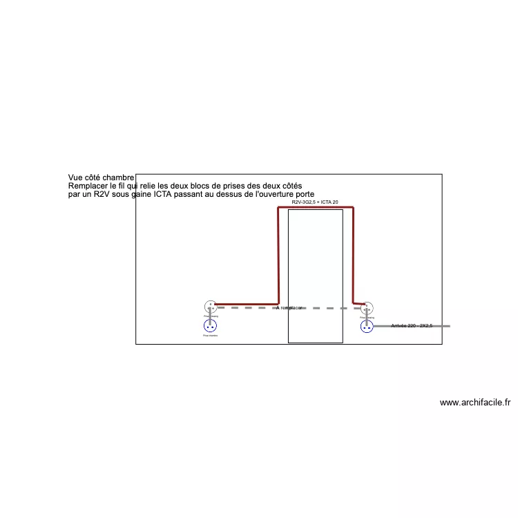 Saint Bres dressing cloison chambre elec. Plan de Saint Bres dressing cloison chambre elec. Plan de