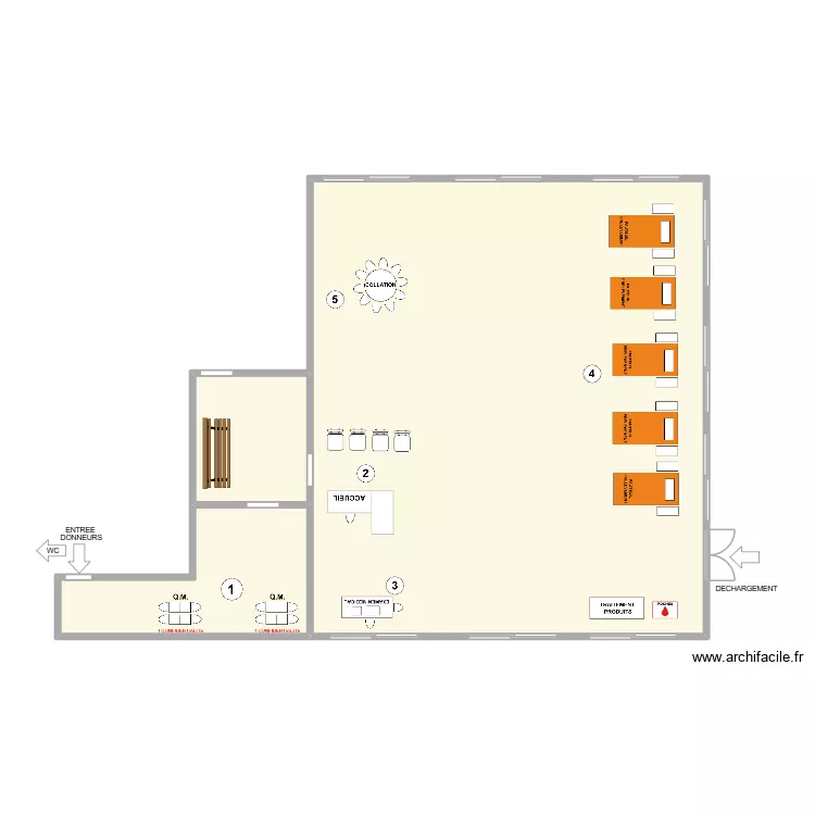 Ores GOSSELIES. Plan de 3  et 160 m²