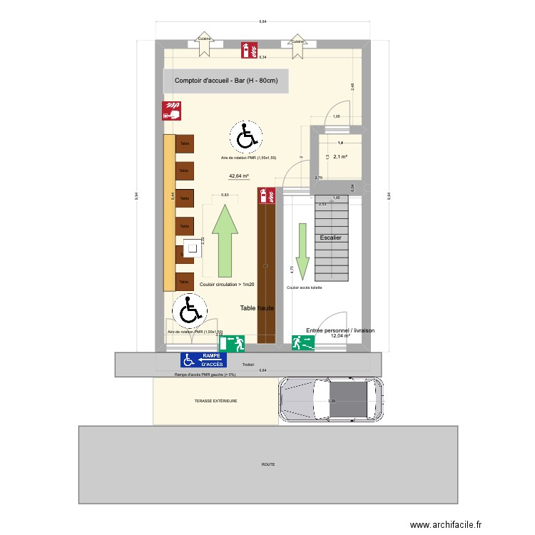 Plan de situation briancon. Plan de 3 pièces et 57 m2
