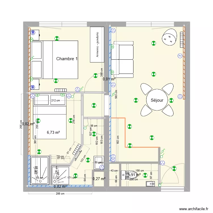 Olympiade 407 (3). Plan de 