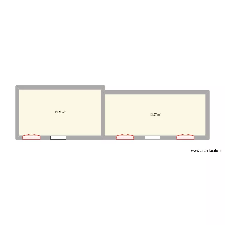 mur cot&eacute; route . Plan de 