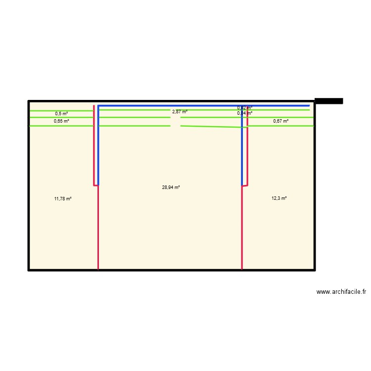 TERRAIN YOUSSEF BZ. Plan de 9 pièces et 58 m2
