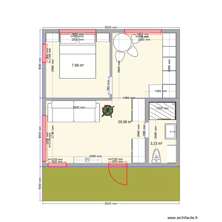 Ершово Глэм. Plan de 