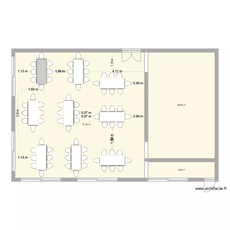 Gala des chefs. Plan de 3 et 138 m² Gala des chefs. Plan de 3 et 138 m²