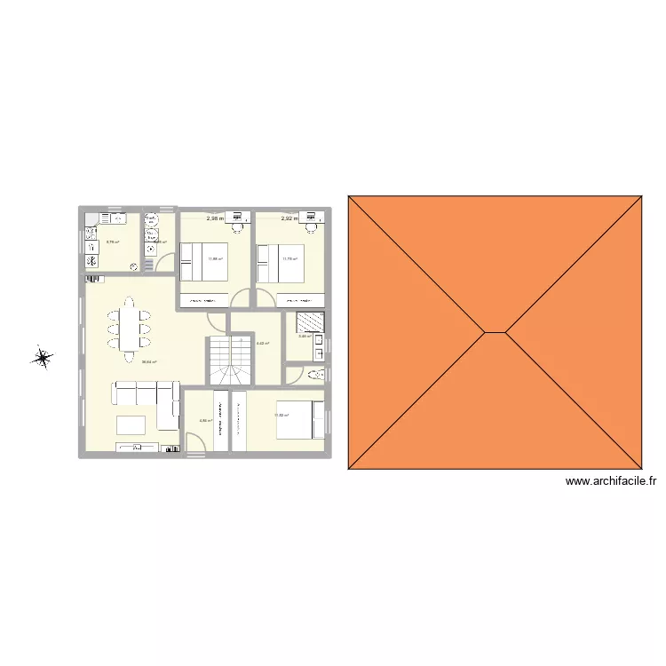 Maison Auri 2026 - 2. Plan de 16 pièces et 192 m²