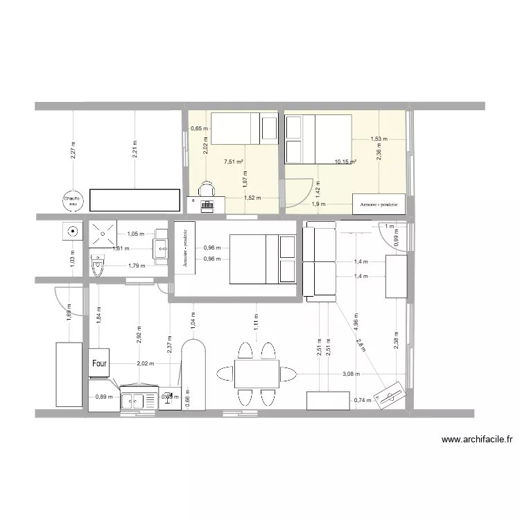petite maison. Plan de 2 et 18 m² petite maison. Plan de 2 et 18 m²