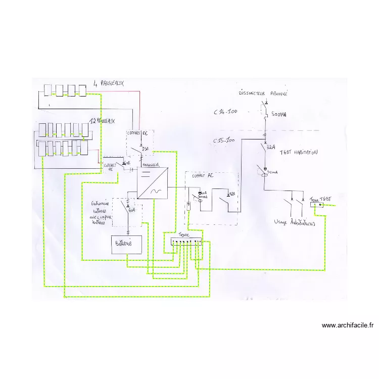 MAINGRET consuel. Plan de 