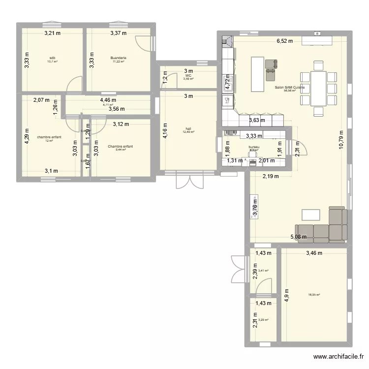 Agrandissement - 2026 -2. Plan de 14 Pièces et 152 m² Agrandissement - 2026 -2. Plan de 14 Pièces et 152 m²