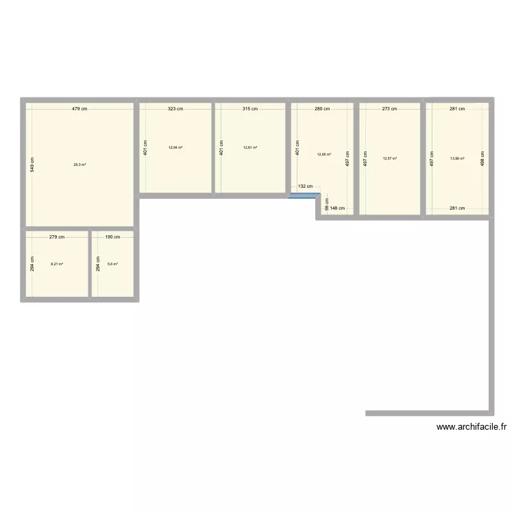 mesures laser. Plan de 