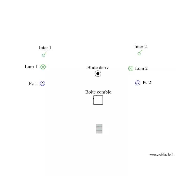 Elct ss pente. Plan de 