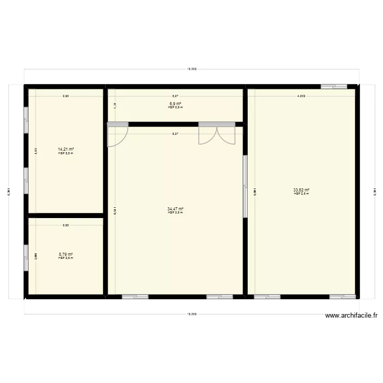 BOULANGERIIE. Plan de 5  et 98 m²