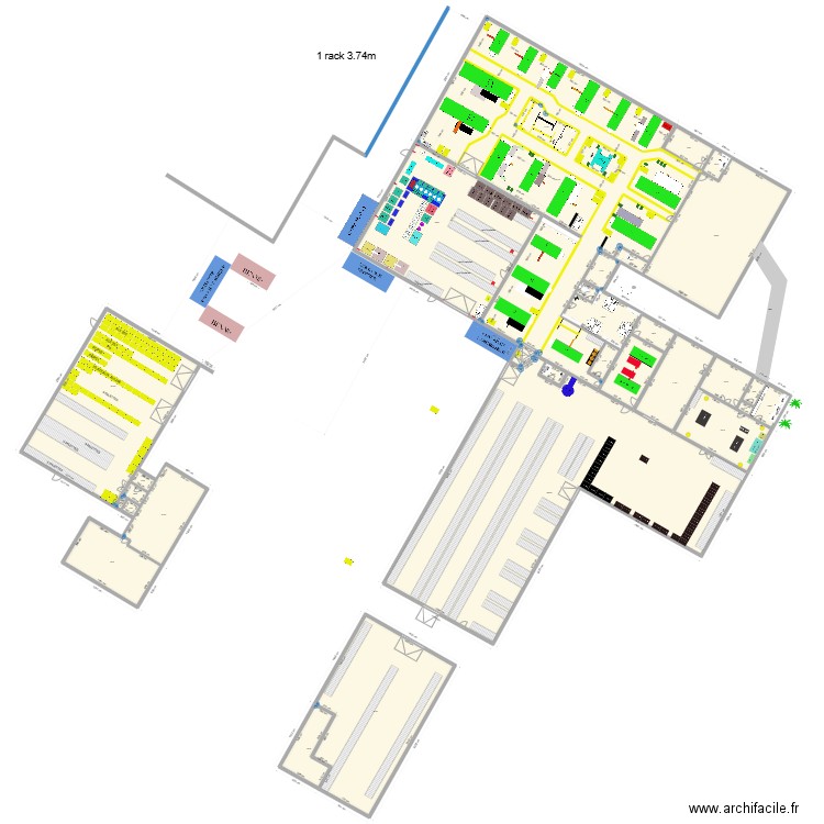 CENTRALE 2025.1. Plan de 32 pièces et 3597 m2