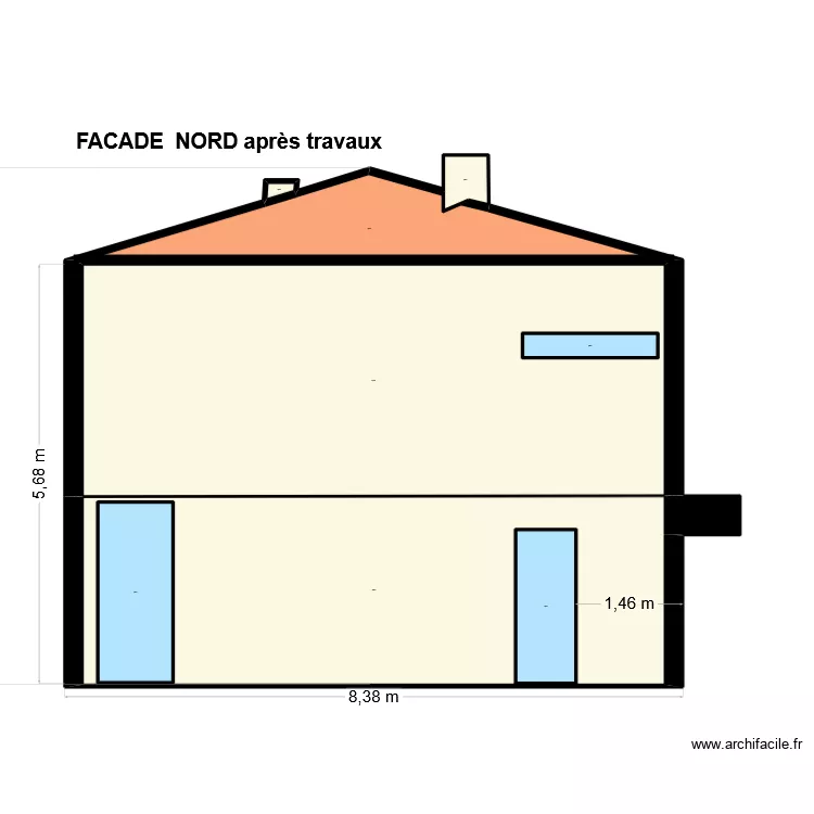 DP CAPO PLANS FACADES NORD. Plan de 