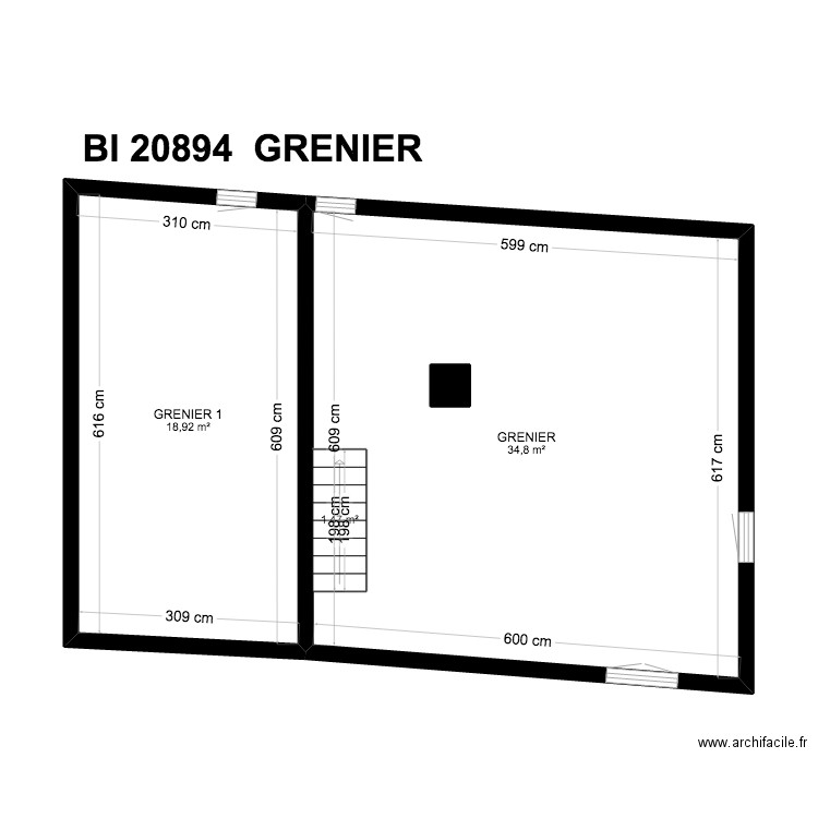 BI 20894. Plan de 21 pièces et 279 m2