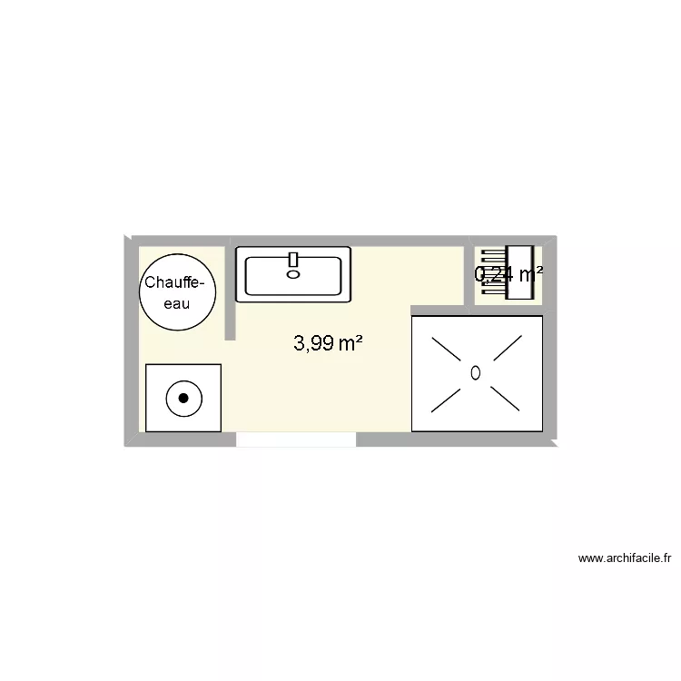 moura. Plan de 2  et 4 m²