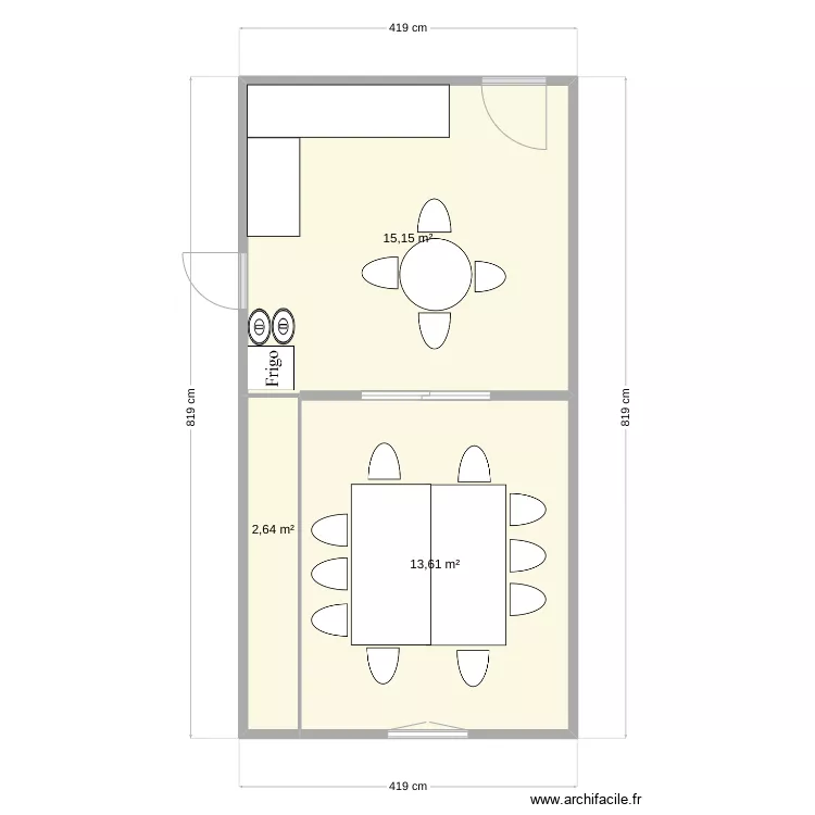 cuisine LBV La colle. Plan de 