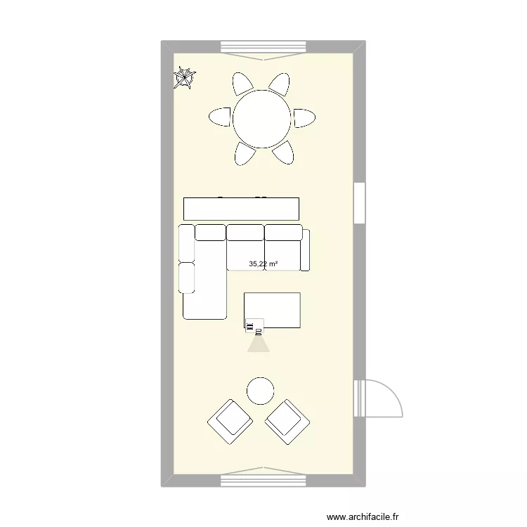Sejour6. Plan de 1 et 35 m² Sejour6. Plan de 1 et 35 m²