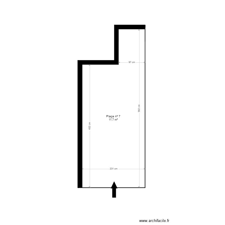 ANYÓS PARK, BLOC D, AP. 7. Plan de 2 pièces et 13 m2