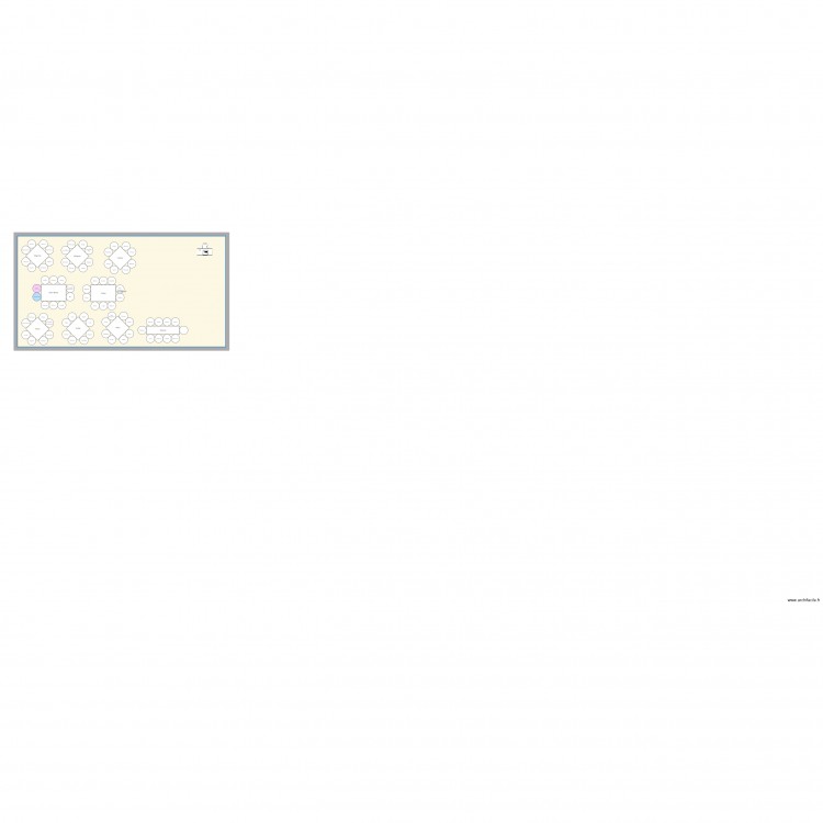 Plan Mariage. Plan de 1 pièce et 120 m2