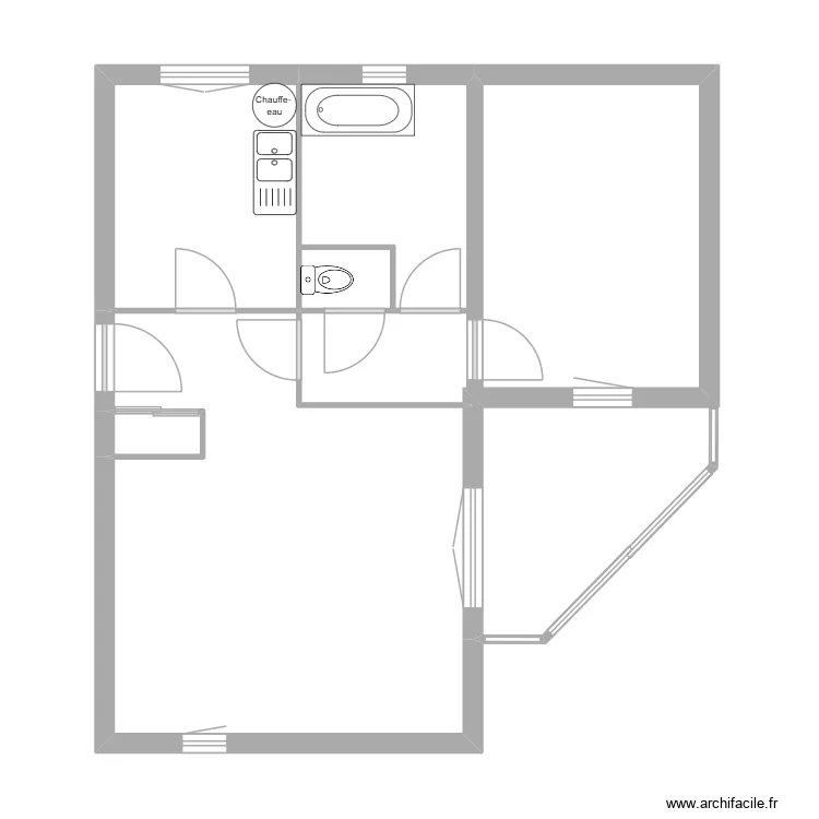 les roches creool. Plan de 5 Pièces et 51 m² les roches creool. Plan de 5 Pièces et 51 m²