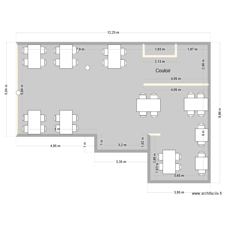 Les Fougères_Villa_Salle à manger (V1). Plan de 2 pièces et 81 m2