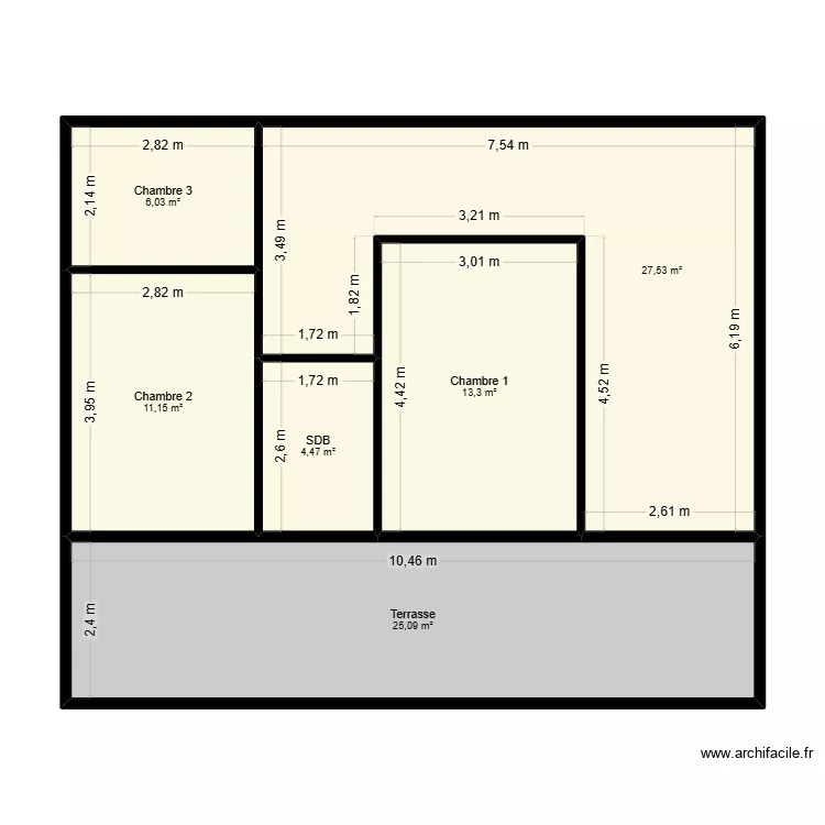 Appartement 33. Plan de 6 et 88 m² Appartement 33. Plan de 6 et 88 m²