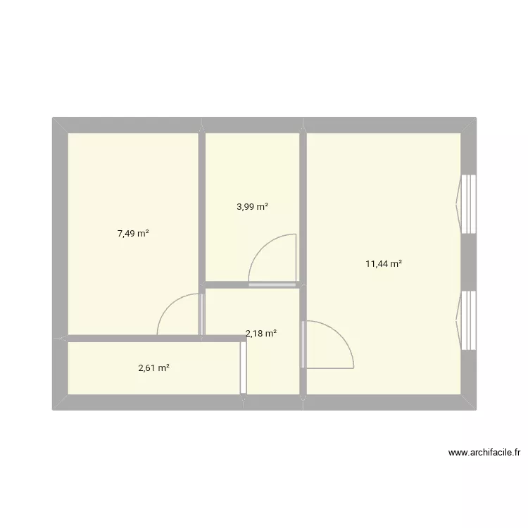Appart. Plan de 5 et 28 m² Appart. Plan de 5 et 28 m²