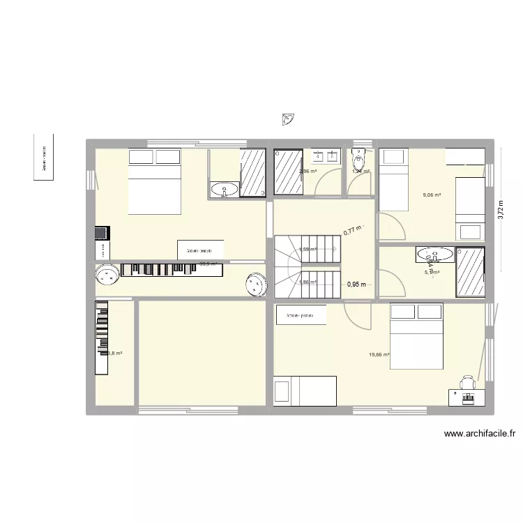 PLAN VRAIE MESURES  ESSAI 2 SANDRINE. Plan de 