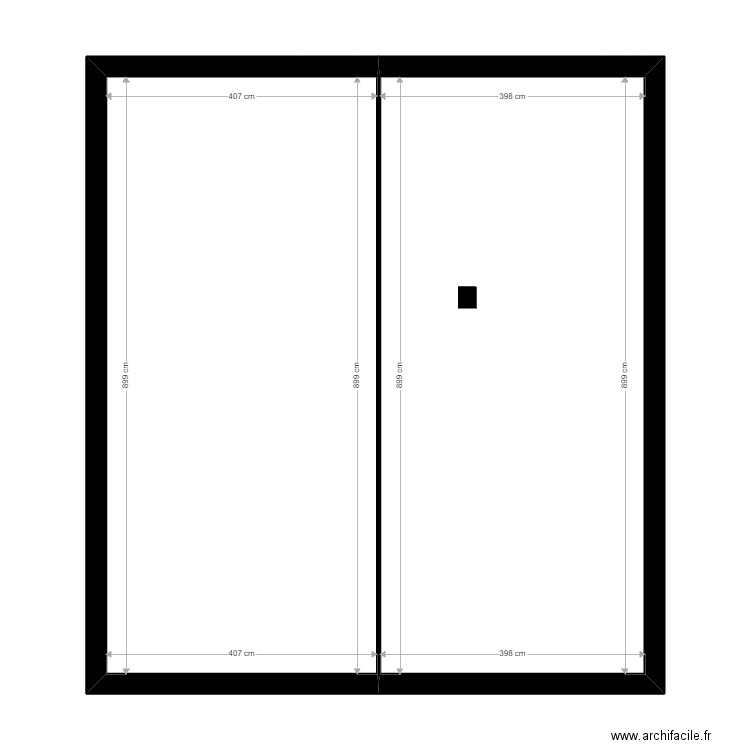 gouines. Plan de 19 pièces et 226 m2