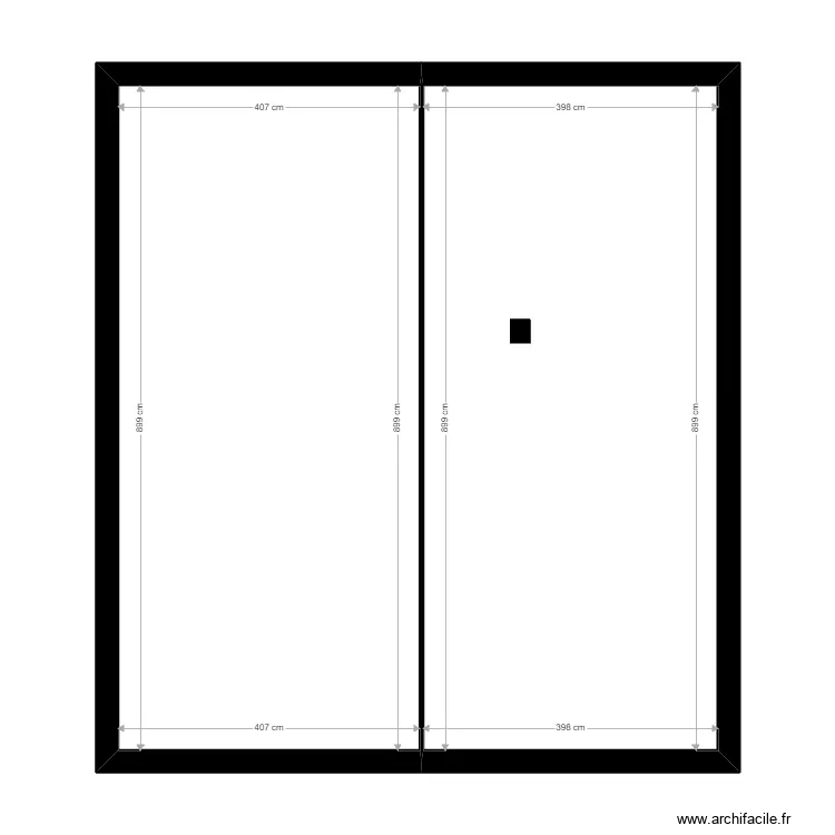 gouines. Plan de 19  et 226 m²