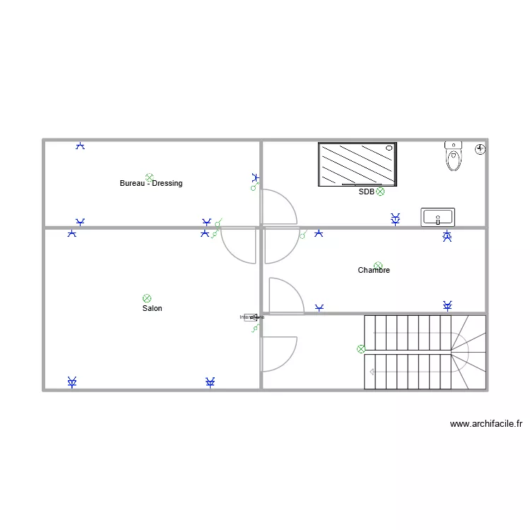 marcinelle damzelles 1 et 2. Plan de 5  et 57 m²