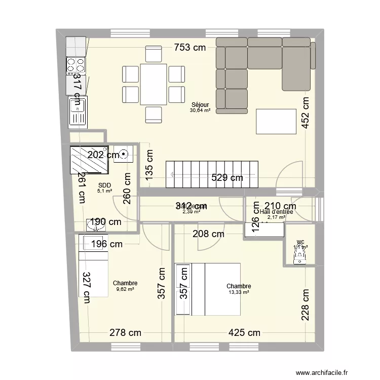 MBBECHNA420b11 / 2. Plan de 7  et 64 m²