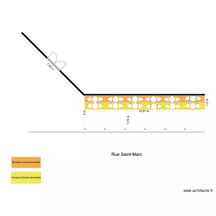 Terrasse Bouillon 1. Plan de 